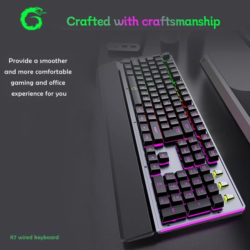 Mechanical Wired Gaming Keyboard – RGB Backlit